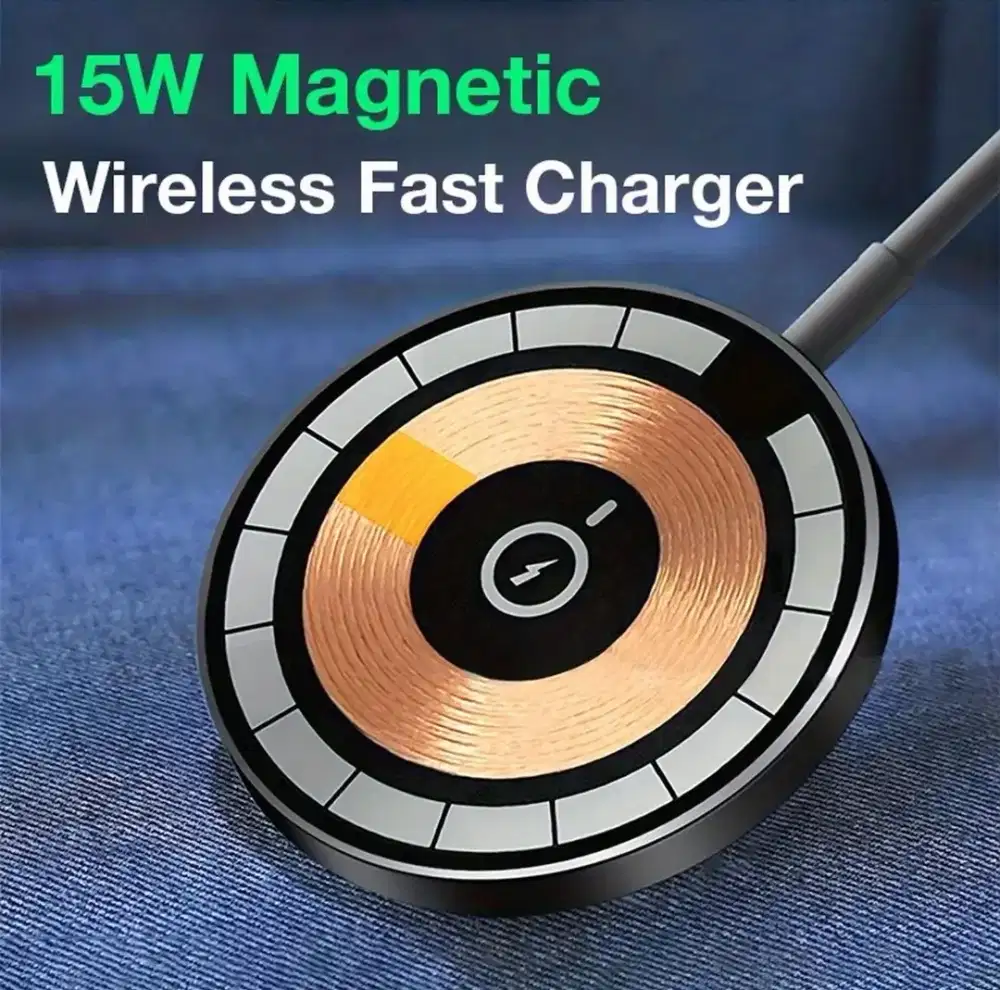 Magnetic wireless charger charging type-C