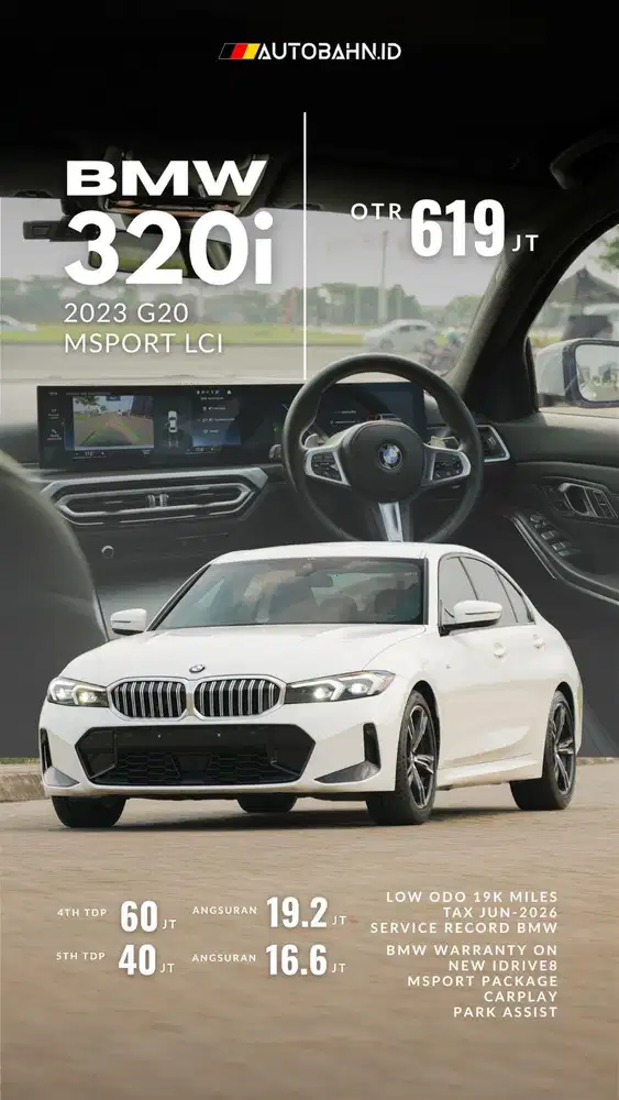 Rasa Baru! BMW 320i M-Sport LCI Facelift 2023 c200 x1 e300 a200