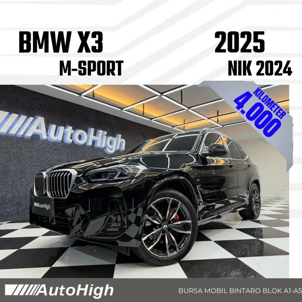 DP10% [Km4.000] X3 M-Sport 2024 Black Reg 2023 #AUTOHIGH