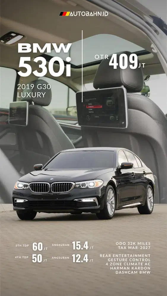 Full Options! BMW 530i Luxury Black RSE 2019 e300 c300 520i 320i