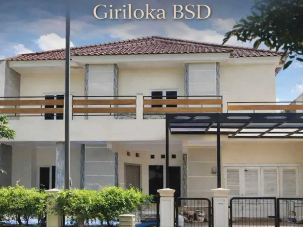 DISEWAKAN CEPAT rumah siap huni di GIRILOKA BSD