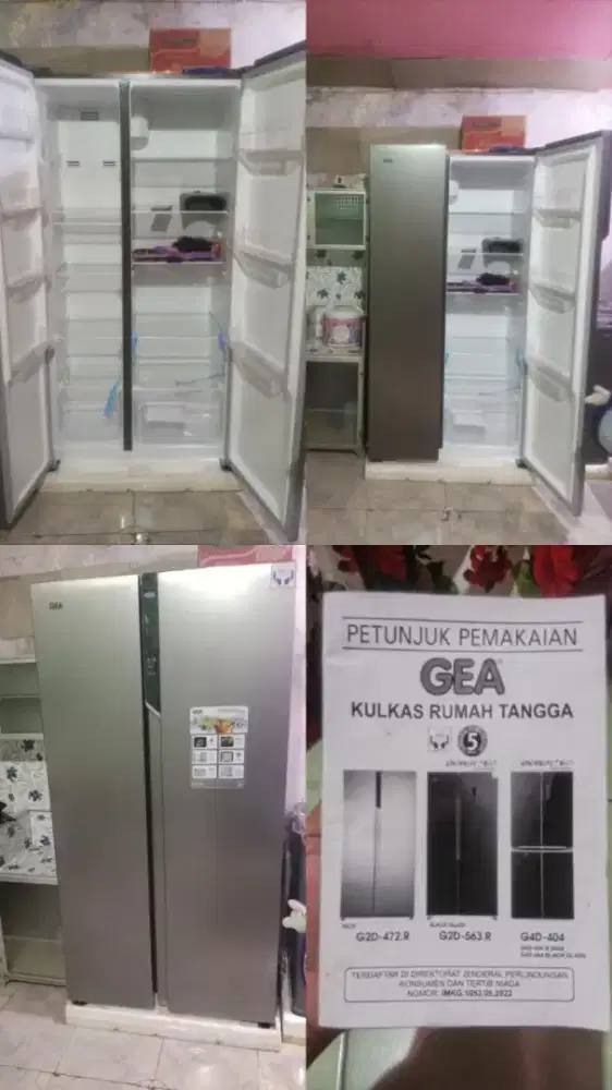 KULKAS GEA G2D 563 LEMARI ES 2 PINTU