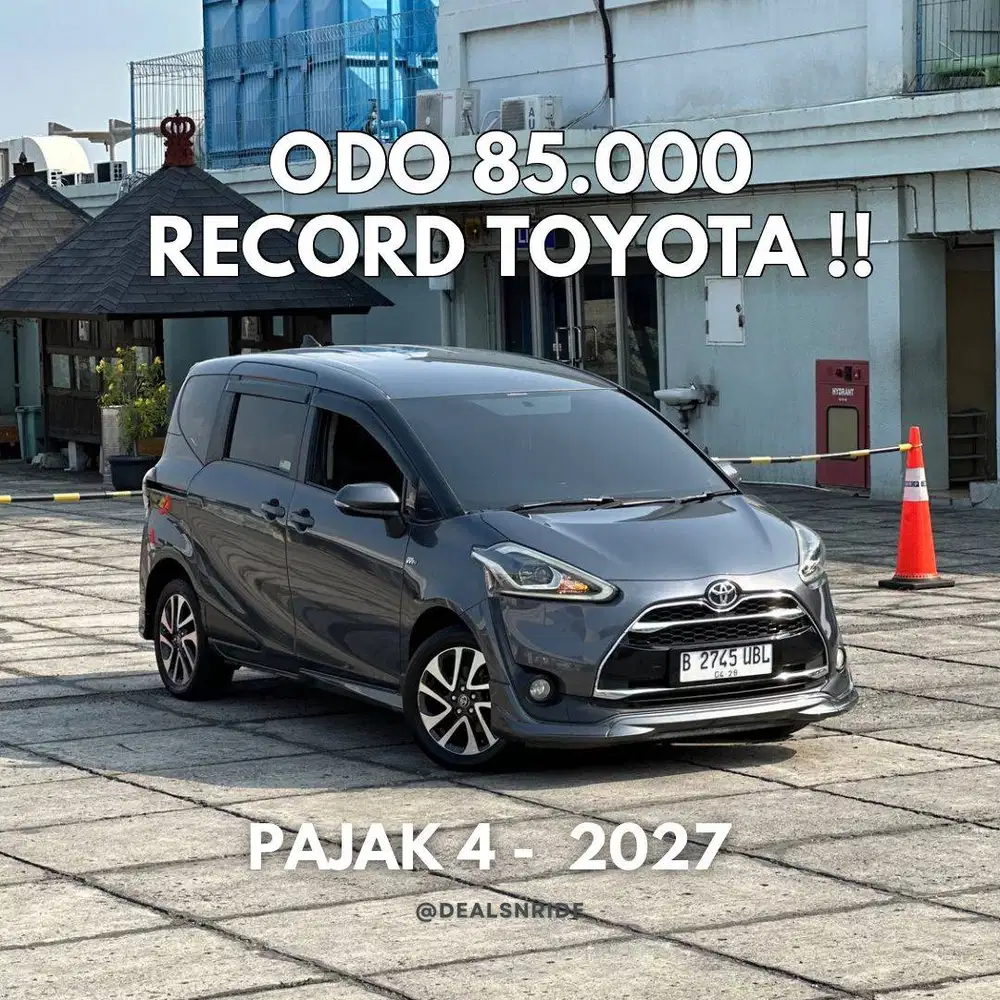 ODO 85.000 ANTIKK !! PAJAK 4/2027 TOYOTA SIENTA Q AT 2017 SIAP PAKAI