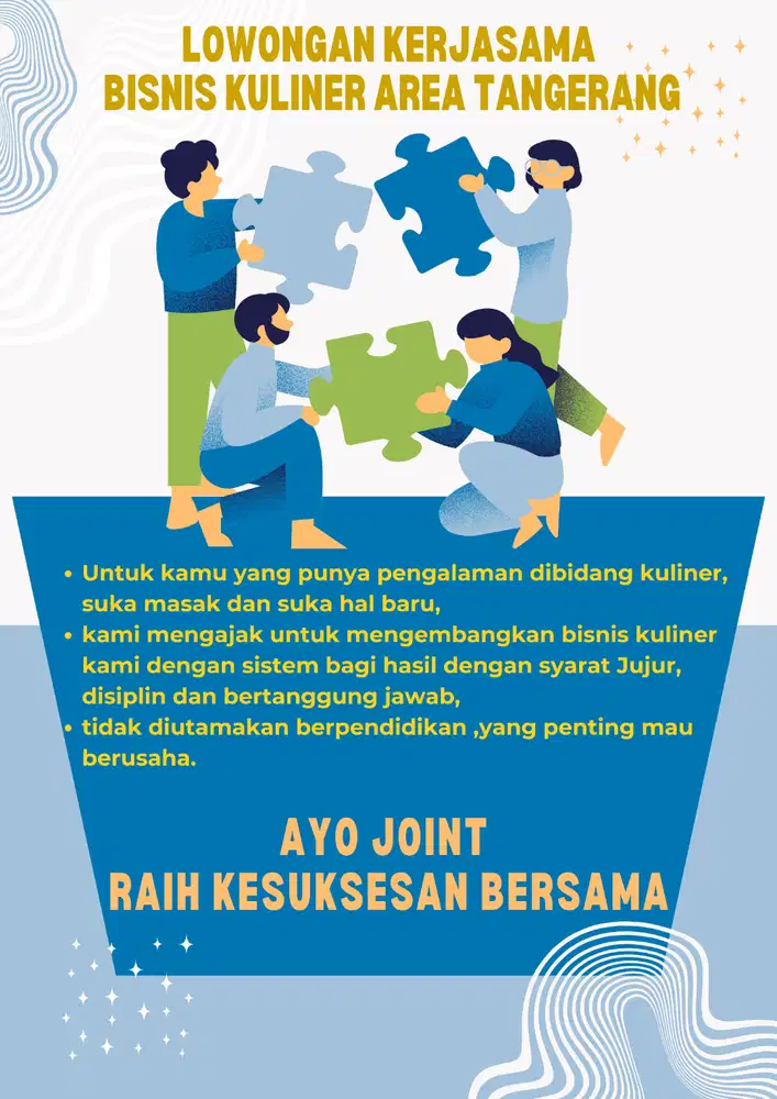 LOWONGAN KERJASAMA BISNIS KULINER