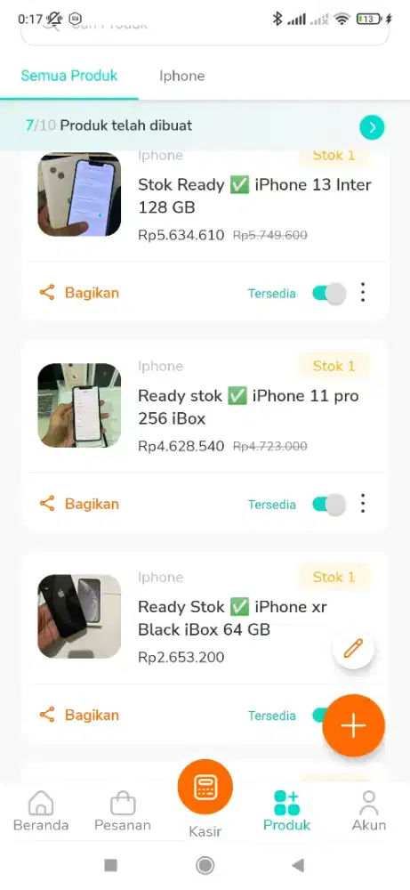 Ready Stok Gan || Untuk aplikasi bisa inbox