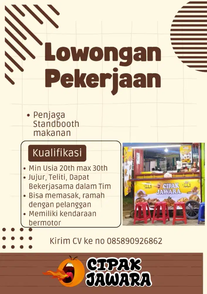 Lowongan Kerja Standboth Makanan