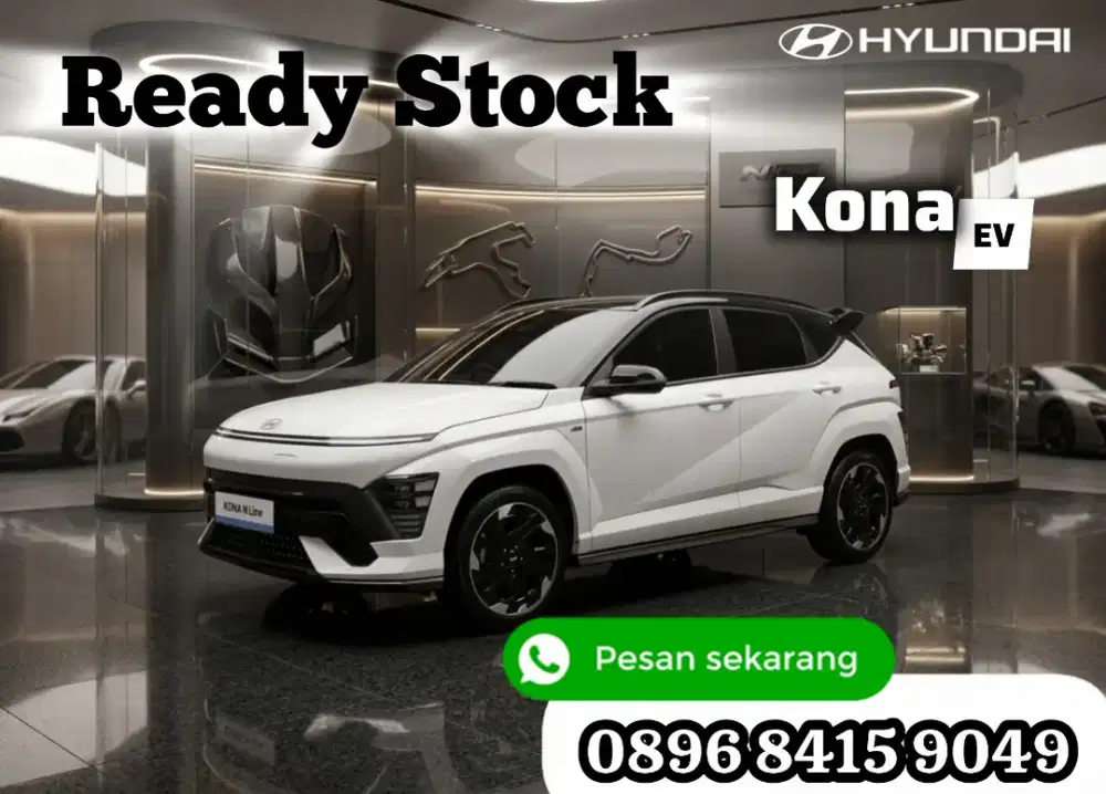ready stock hyundai kona N-line putih doff signature long range kredit