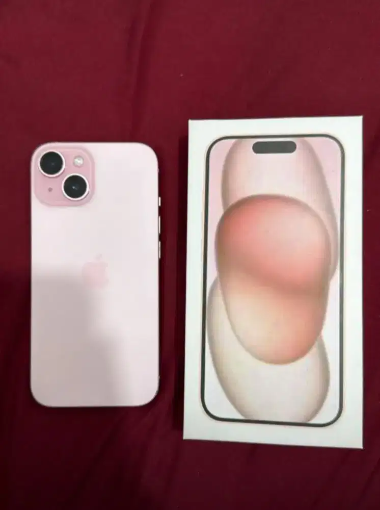 Iphone 15 128gb pink ibox lengkap mulus