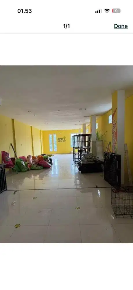 Disewakan space lantai 2 untuk kantor online shop atau usaha