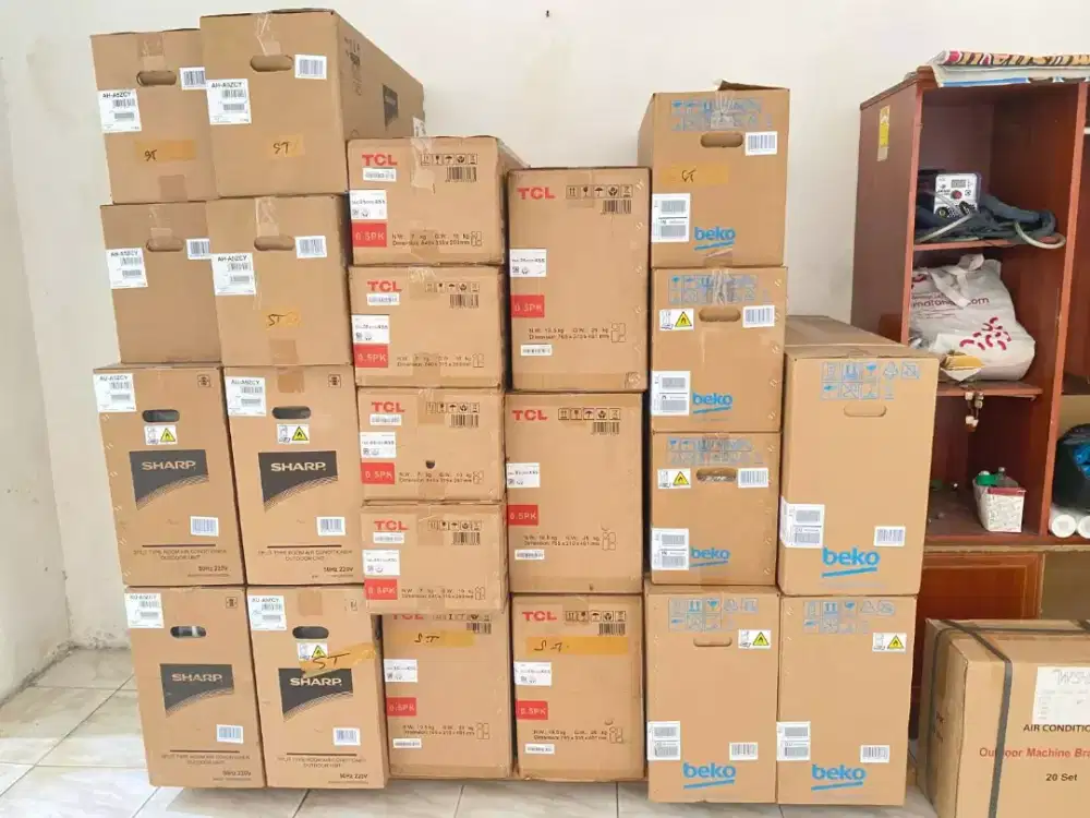 AC 1/2pk baru segel TCL Midea Sharp