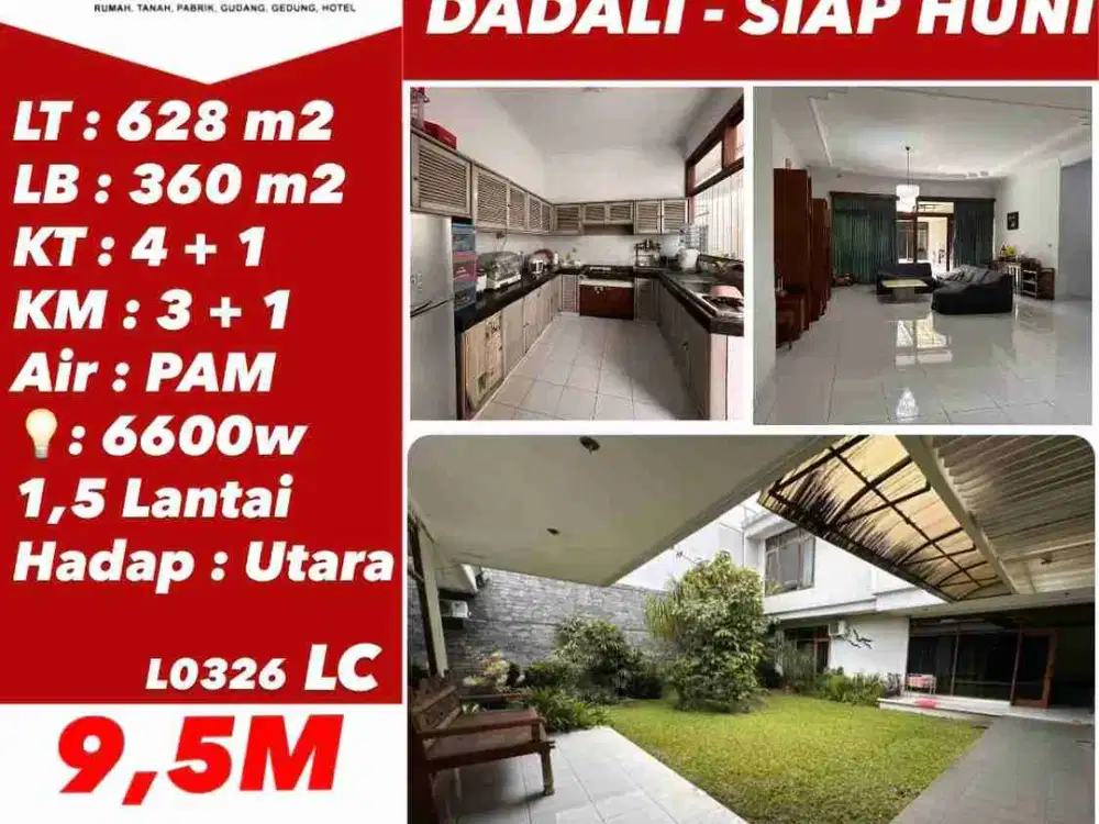 JUAL RUMAH TENGAH KOTA DI KOMPLEK DADALI