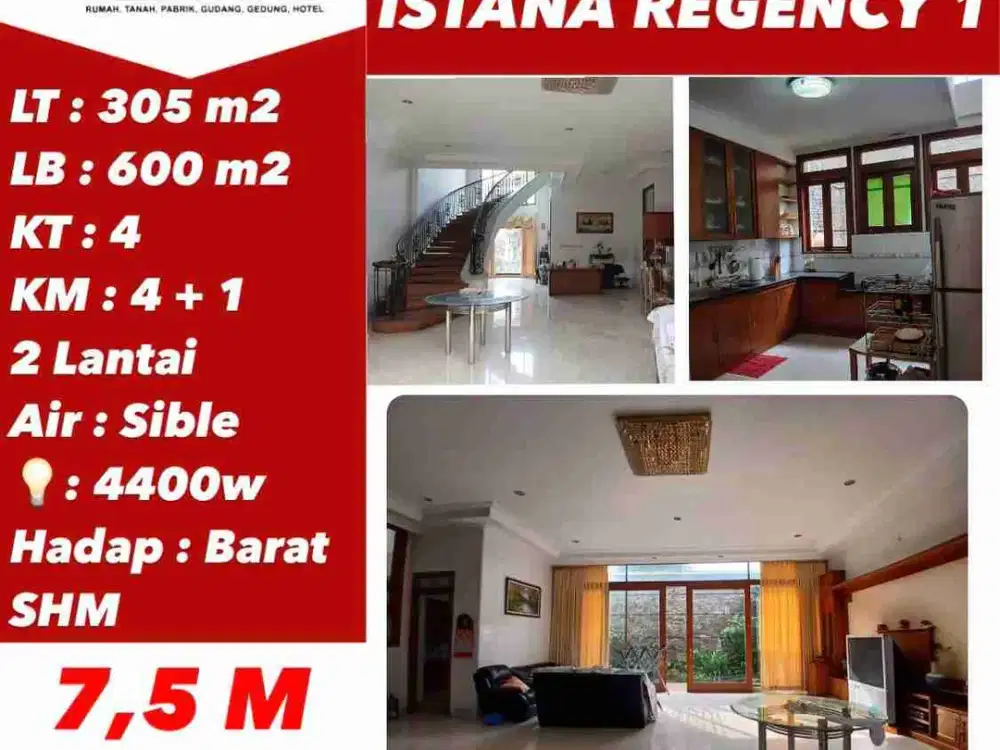 JUAL RUMAH 2 LT ISTANA REGENCY 1
