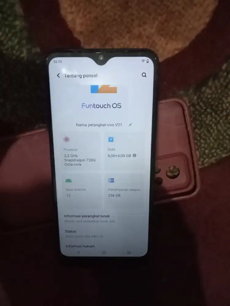 Vivo v21 original ram 8/256