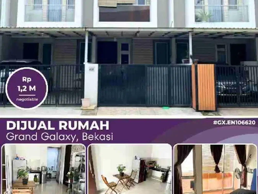 Dijual Rumah 2 lantai 3 Kamar tidur di Galaxy Residence Bekasi