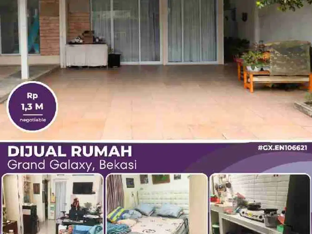 Dijual Rumah 1 lantai di Cluster Lotus Garden Galaxy Bekasi