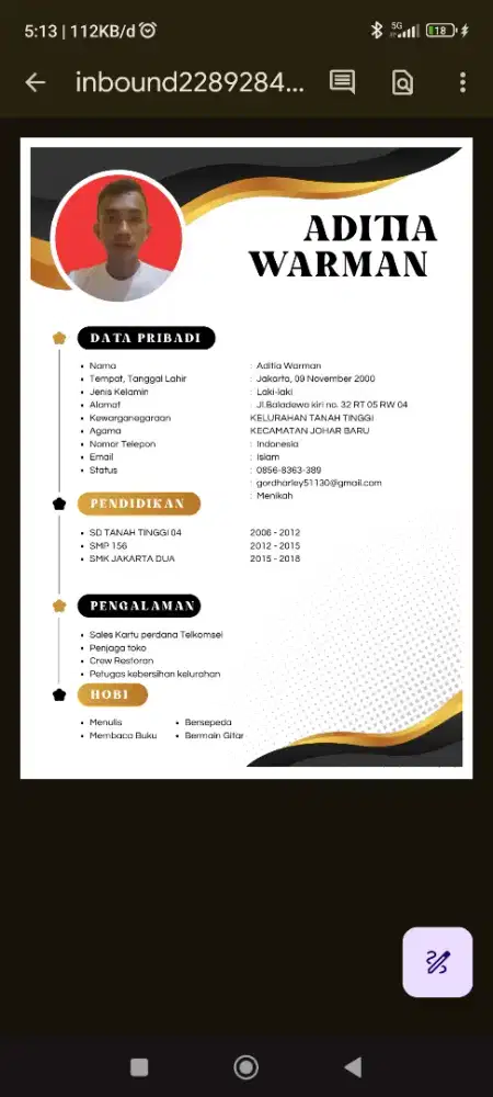 Mencari pekerjaan harian / mingguan / bulanan