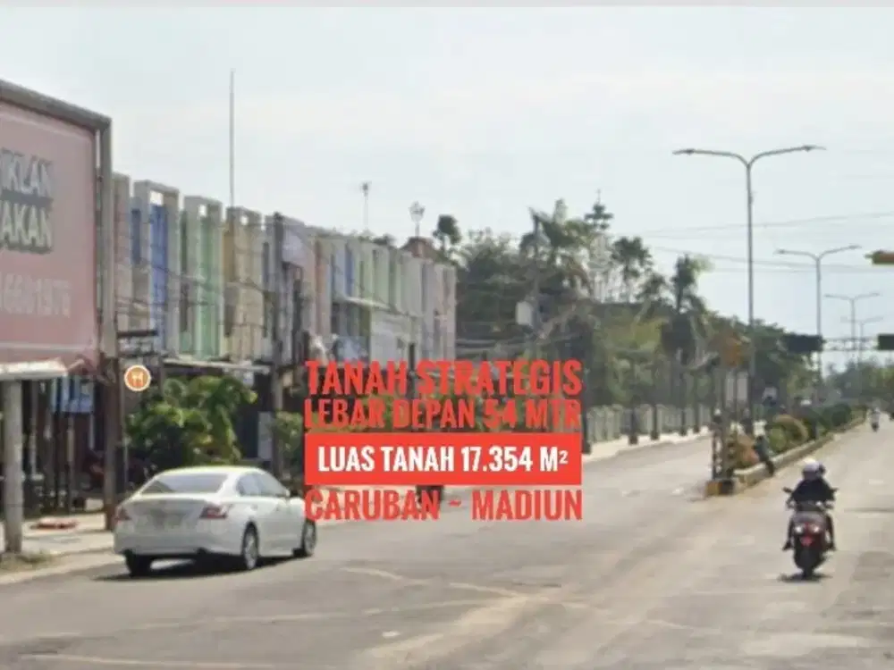 L// Tanah LD 54 mtr, Jalan Panglima Sudirman Caruban MADIUN, Berkelas