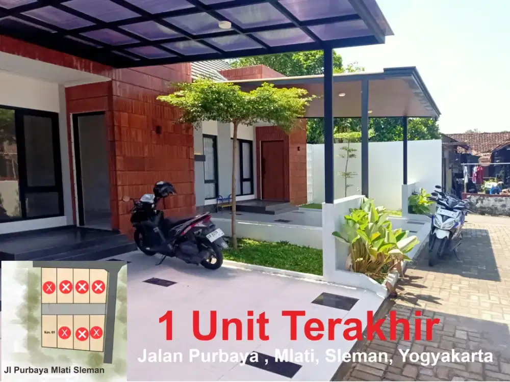 Rumah Dijual Jogja, Jalan Purbaya, Sumberadi, Sleman dekat Pasar Cebongan, Sleman Citty Hall, Pemda Sleman