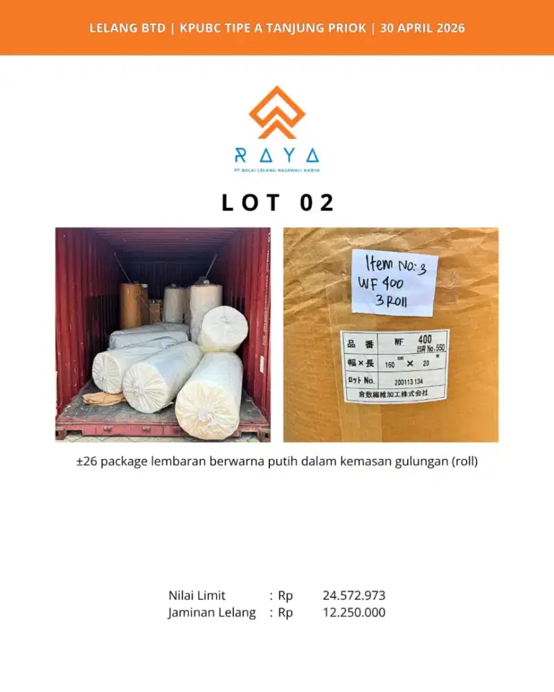 LEMBARAN PUTIH GULUNGAN/ROLL