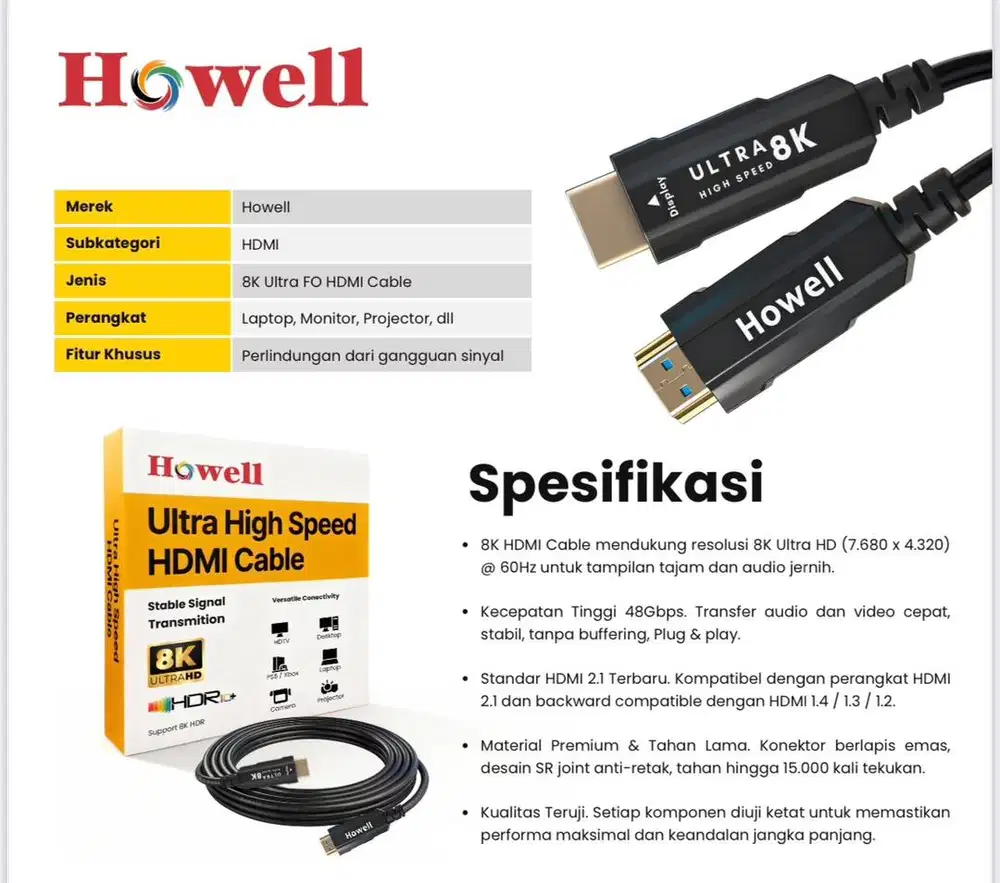 KABEL HDMI 2K & 8K