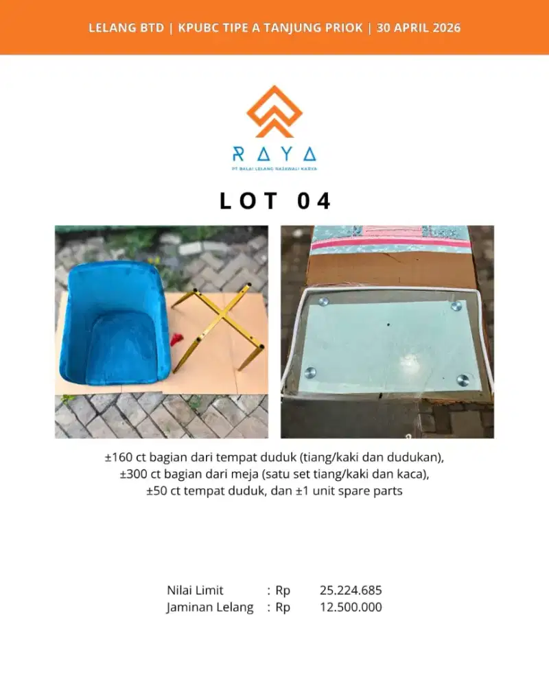 BAGIAN DARI TEMPAT DUDUK, MEJA DLL