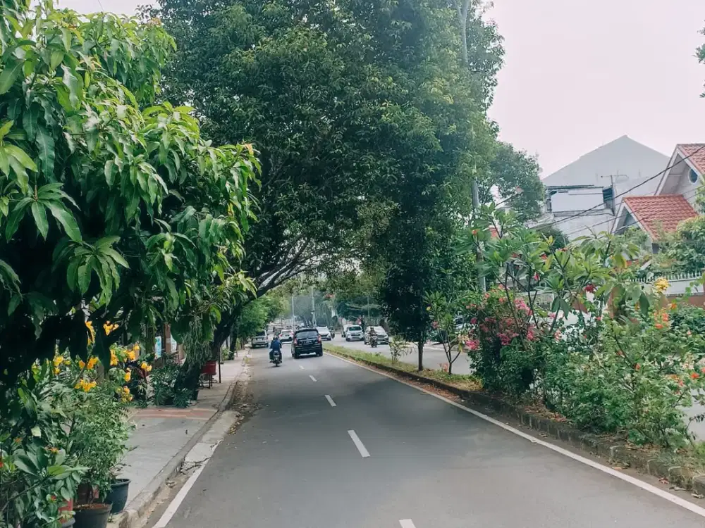 Turun harga rumah renovasi 2 lantai Griya Loka Lokasi Pinggir Jl. Raya