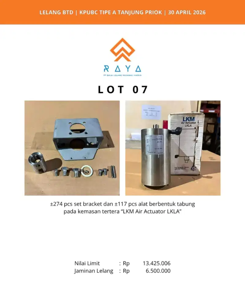 BRACKET DAN  LKM AIR ACTUATOR LKLA