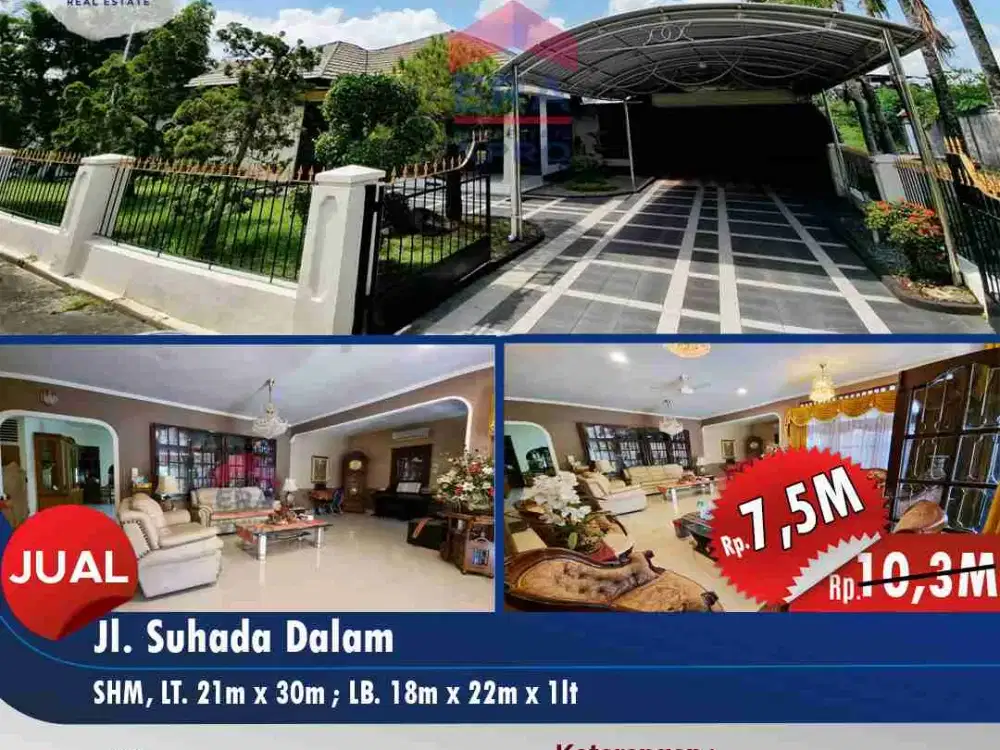 Rumah 1 lantai yang luas