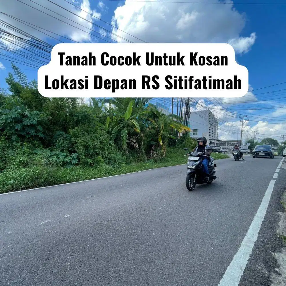 jual cepat tanah lokasi depan rs siti fatimah palembang