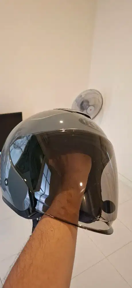 Helm KYT Kyoto Ranger 2.0 Grey + Intercom X3 Neo Retouch