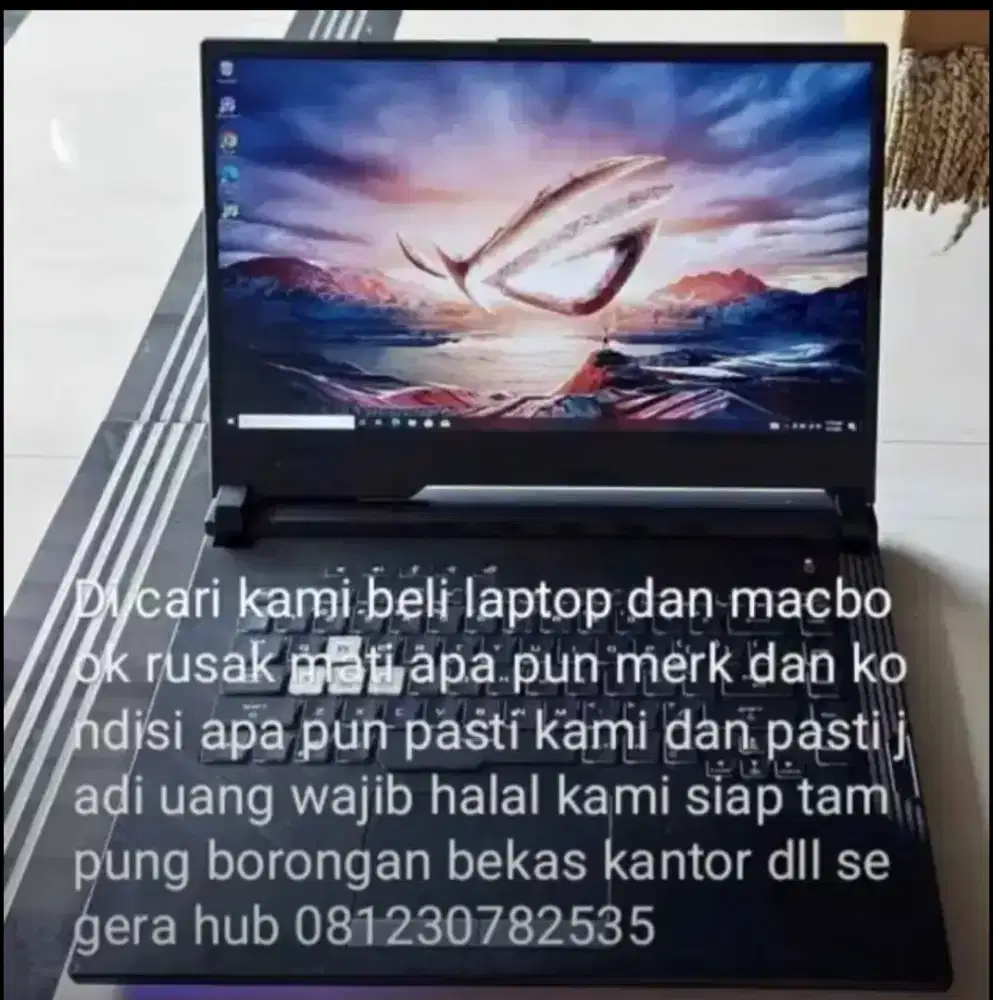 Saya beli laptop rusak mati pecah segala kondisi