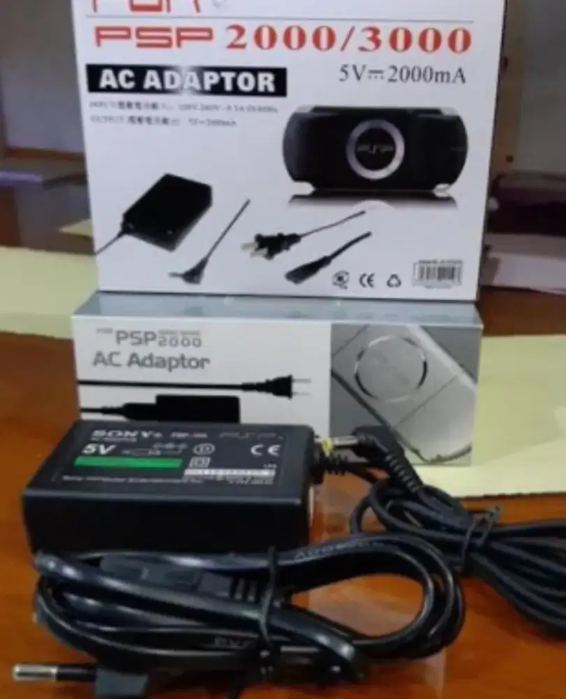 Baterai psp baru mulus siap pakai batere carger casan charger dus boks