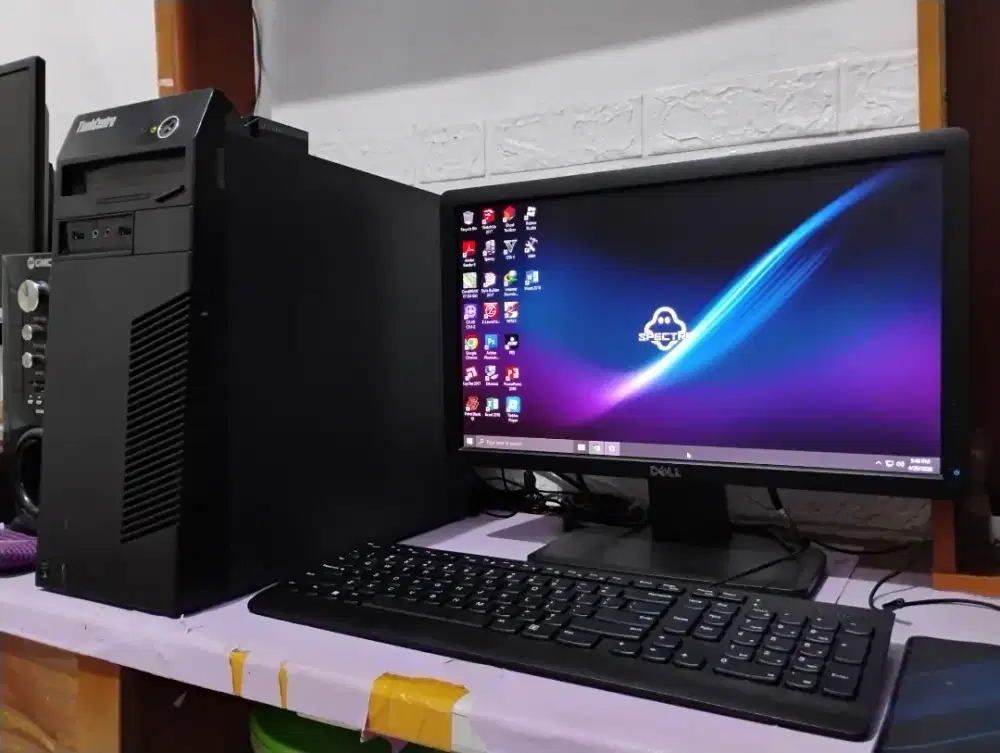 Pc gaming dan editing ringan / intel core + ram 8gb + monitor 19inch