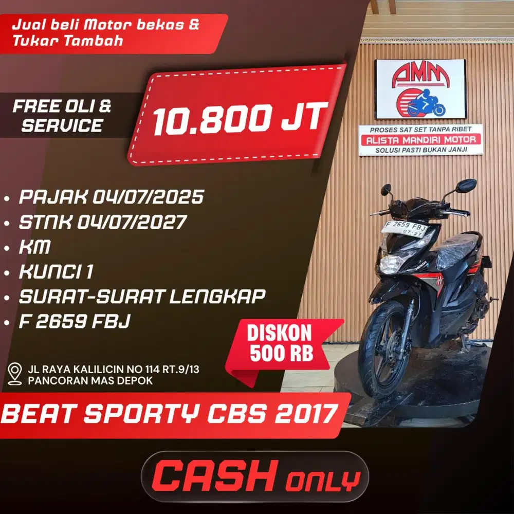 BEAT SPORTY CBS 2017 CASH ONLY ALISTA