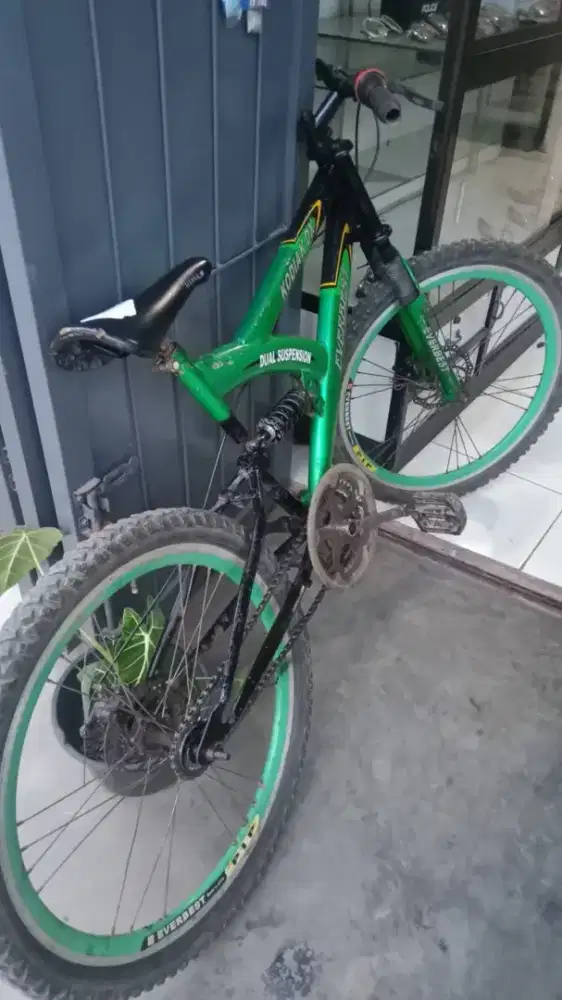 Sepeda gunung dual shock