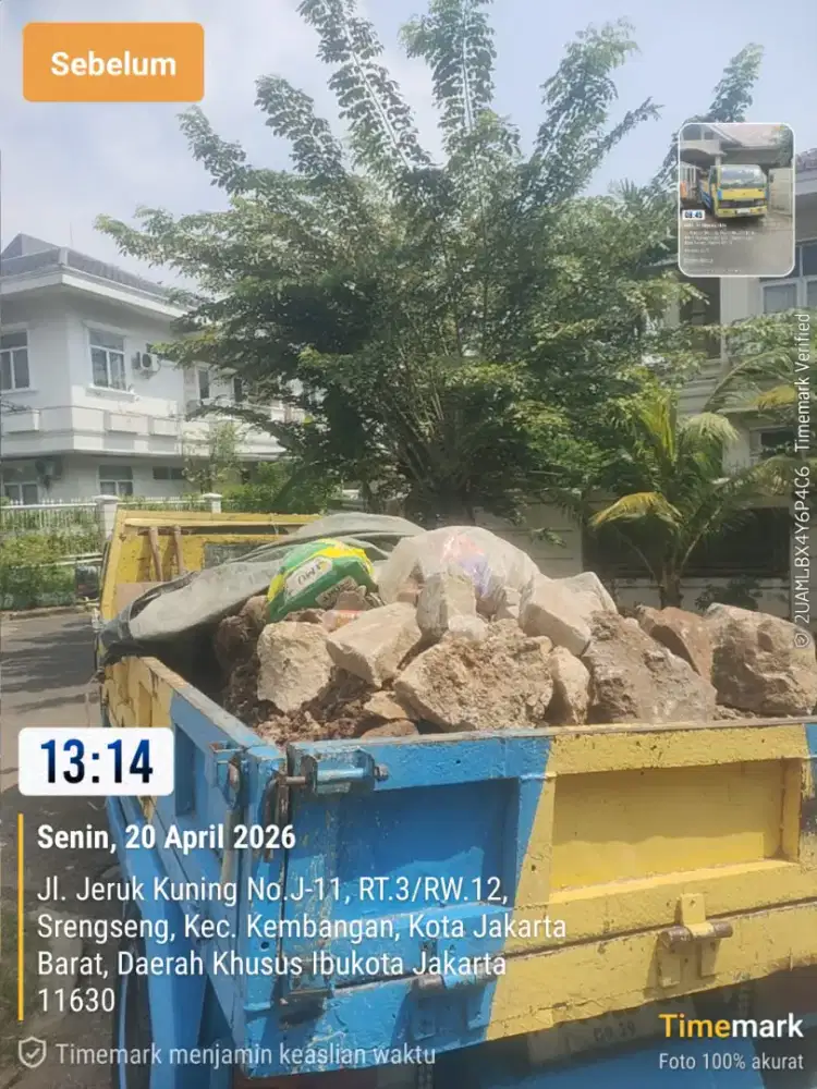 Jasa buang puing dan angkut sampah