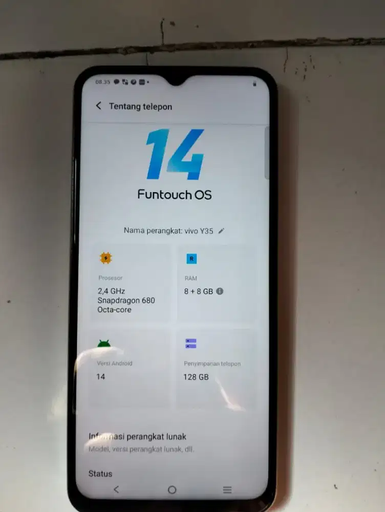 Vivo Y35 8+8 GB/128 GB (HP aja)