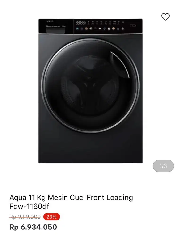 WM AQUA FRONT LOAD 11kg