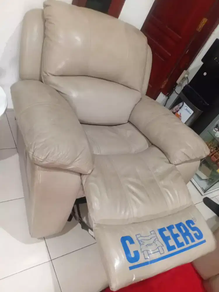 Jual cepat sofa reclining cheers informa single