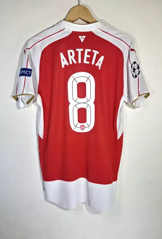 Jersey baju bola original arsenal 2016 2017 home arteta sizs m medium