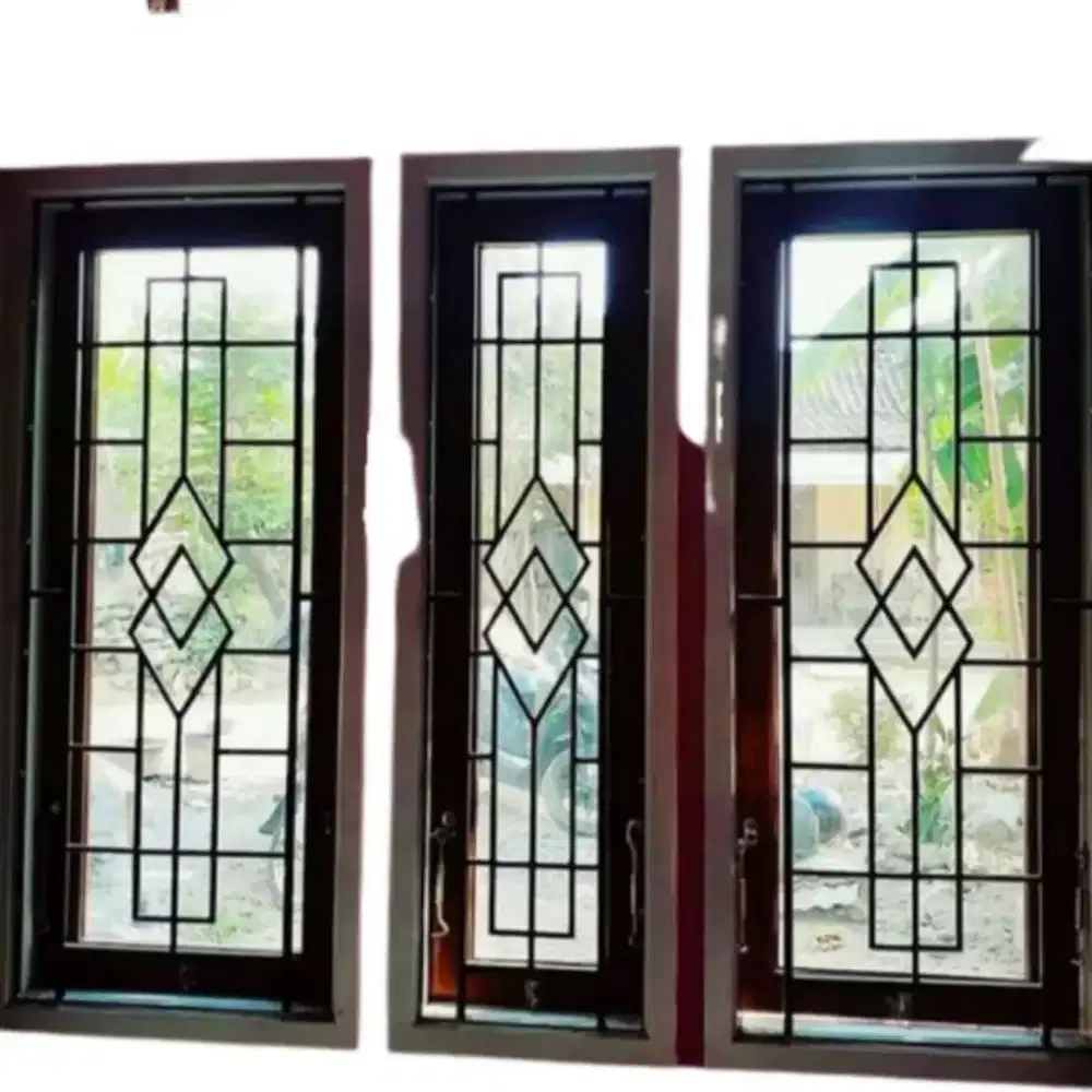 Kanopi rangka kaca bahan pilihan