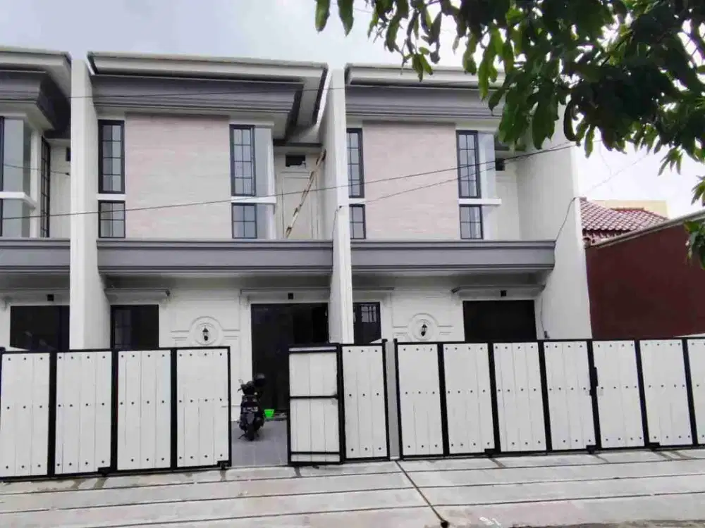 BARUK BARAT DEKAT MERR ‼️ Rumah Baru Minimalis 2 Lantai Row 2 Mobil