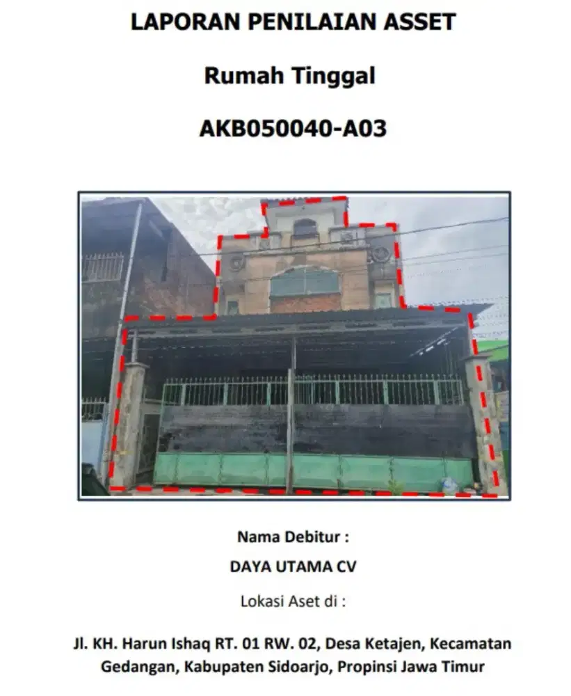 Jual Cepat Asset Bank Rumah Murah