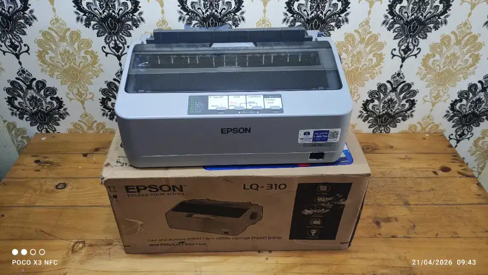PRINTER EPSON LQ-310, LIKE NEW DUSBOX KONDISI NORMAL SIAP PAKAI