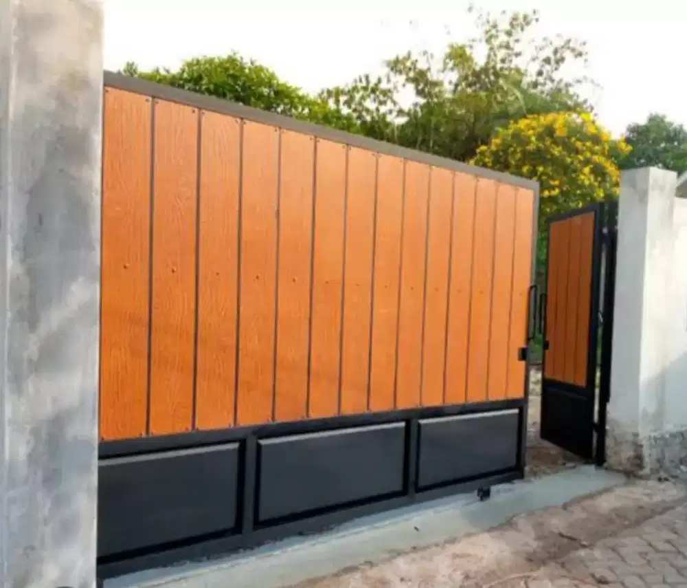 Pagar besi grc plat full