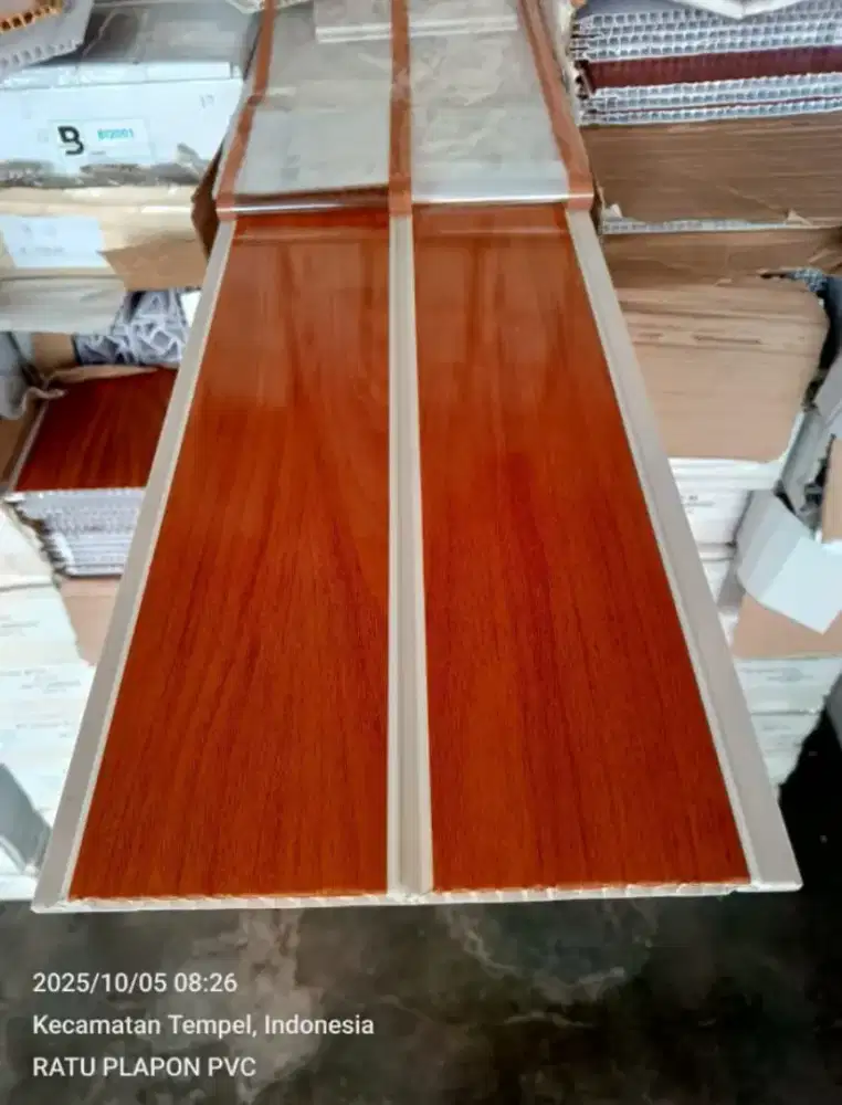 Plafon pvc bisa beli matrail saja maupun terpasang bahan + tukang