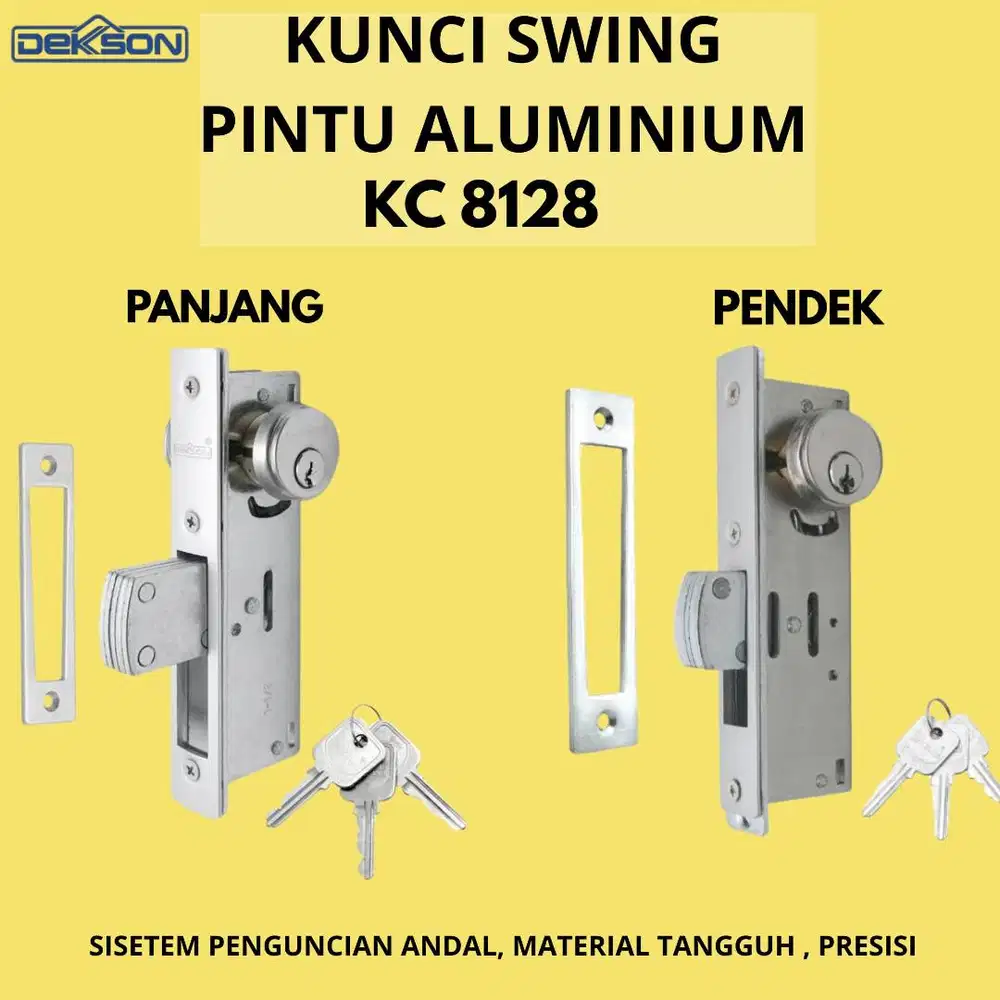 KUNCI SWING 8128 DEKKSON 100% ORIGINAL UNTUK PINTU ALUMINIUM