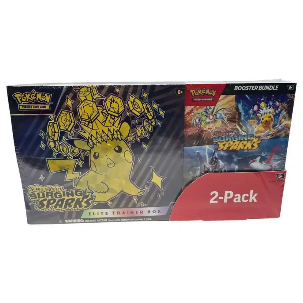 Pokemon Surging Sparks ETB and Booster bundle Sealed - TCG