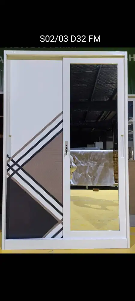 PROMO LEMARI PAKAIAN BESI PINTU SLIDING HARGA TERMURAH TERLARIS