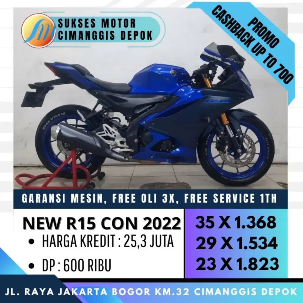 DP 600 NEW R15 V4 2022 CASH KREDIT CICILAN RINGAN [SUKSES MOTOR]